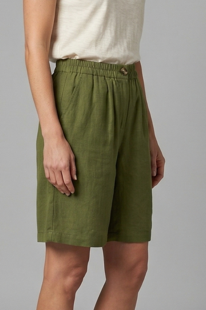 Remy | Women's Elastic Waist Drawstring Side Pocket Shorts