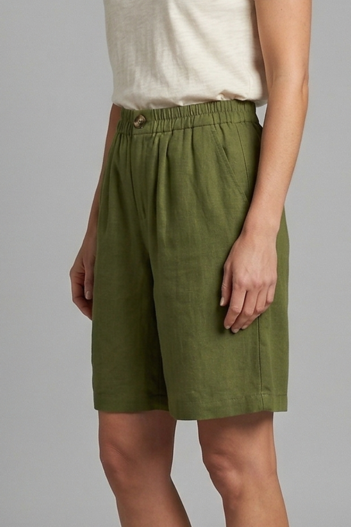 Remy | Women's Elastic Waist Drawstring Side Pocket Shorts