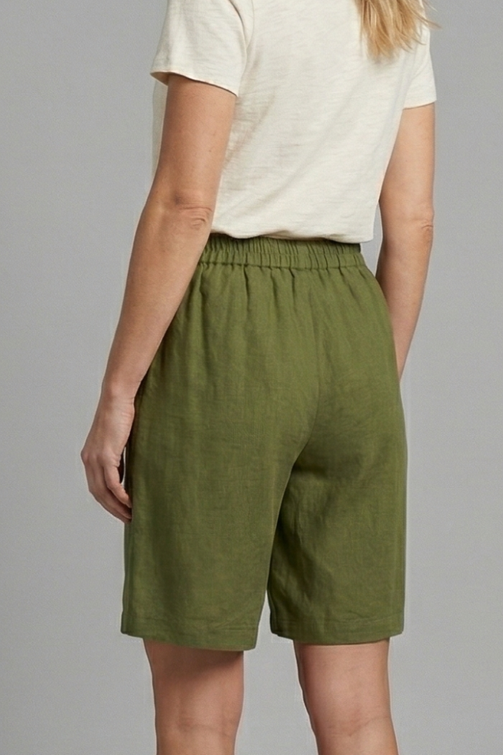 Remy | Women's Elastic Waist Drawstring Side Pocket Shorts
