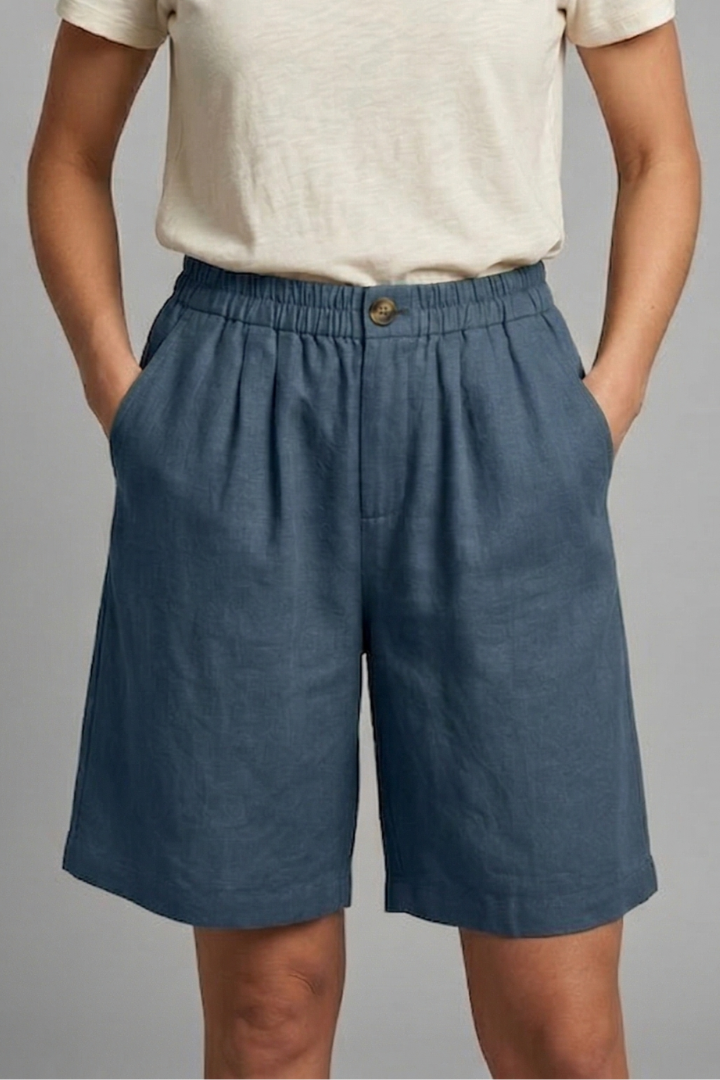 Remy | Women's Elastic Waist Drawstring Side Pocket Shorts