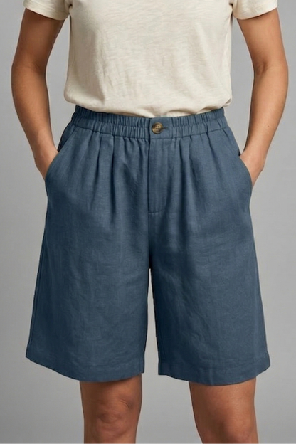 Remy | Women's Elastic Waist Drawstring Side Pocket Shorts