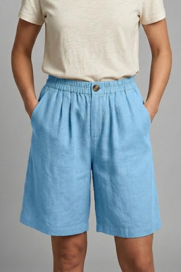 Remy | Women's Elastic Waist Drawstring Side Pocket Shorts