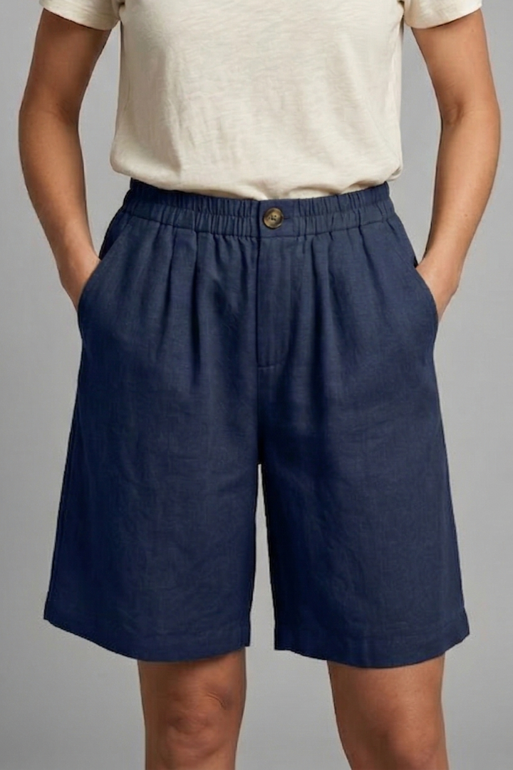 Remy | Women's Elastic Waist Drawstring Side Pocket Shorts
