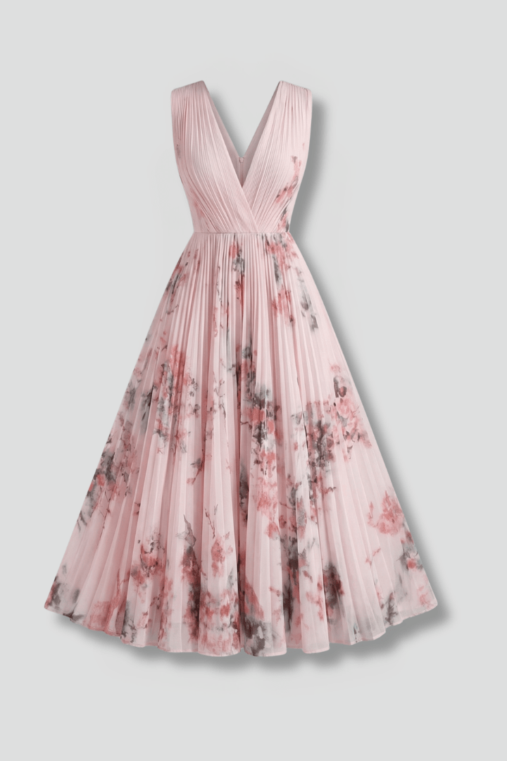 Charlotte Evans | Floral Pleated Midi Dress Women