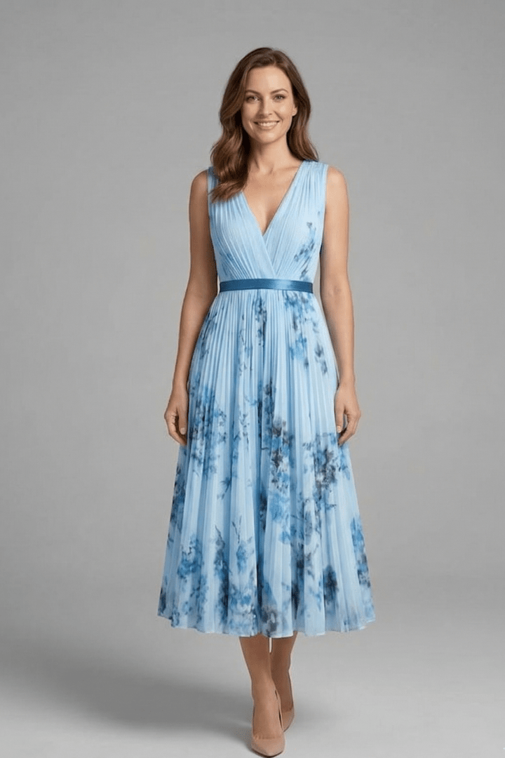Charlotte Evans | Floral Pleated Midi Dress Women