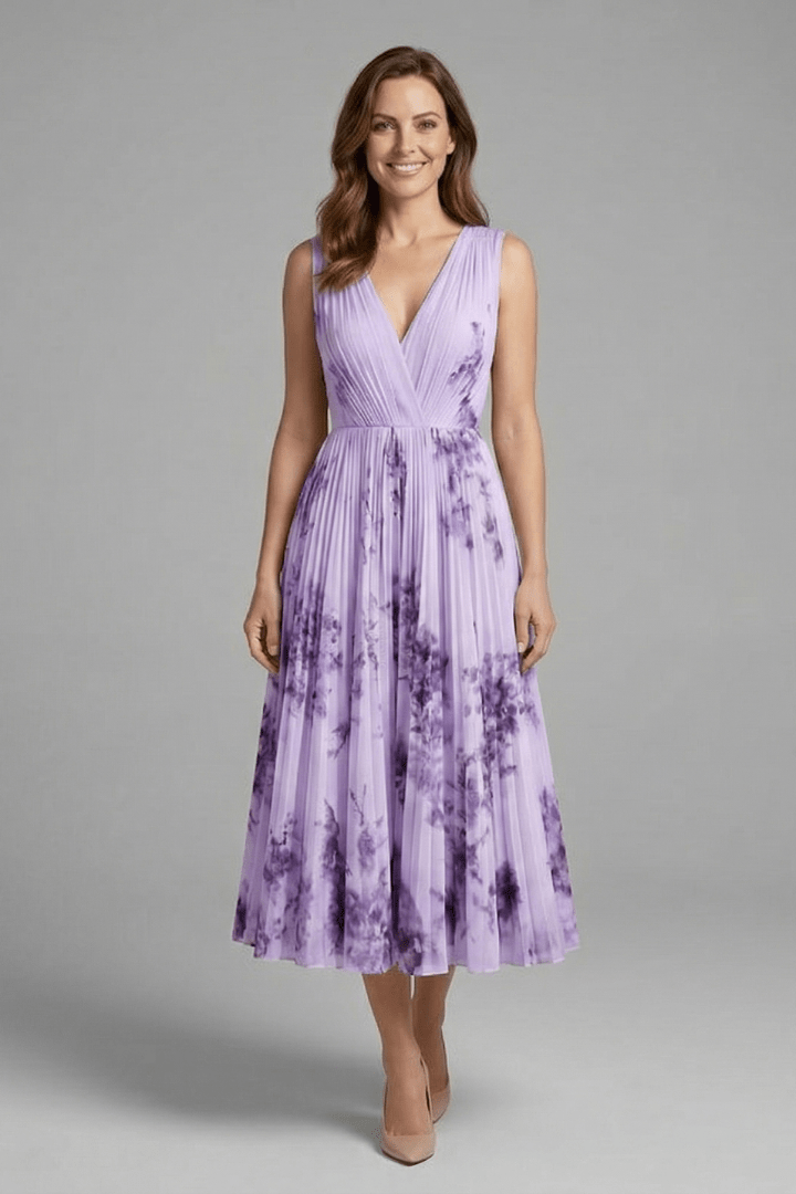 Charlotte Evans | Floral Pleated Midi Dress Women