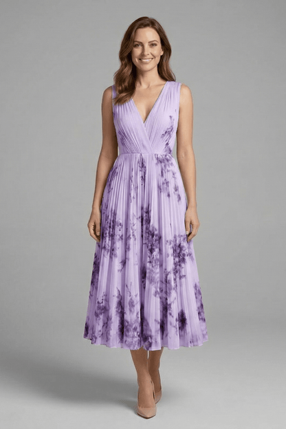 Charlotte Evans | Floral Pleated Midi Dress Women