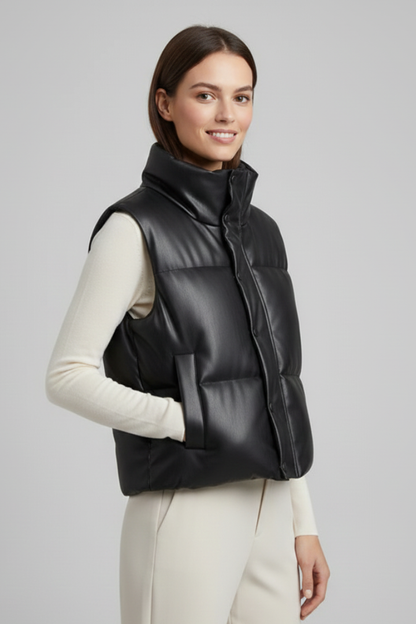 Arlo | Women's Sleeveless Zip Closure Gilet Jacket