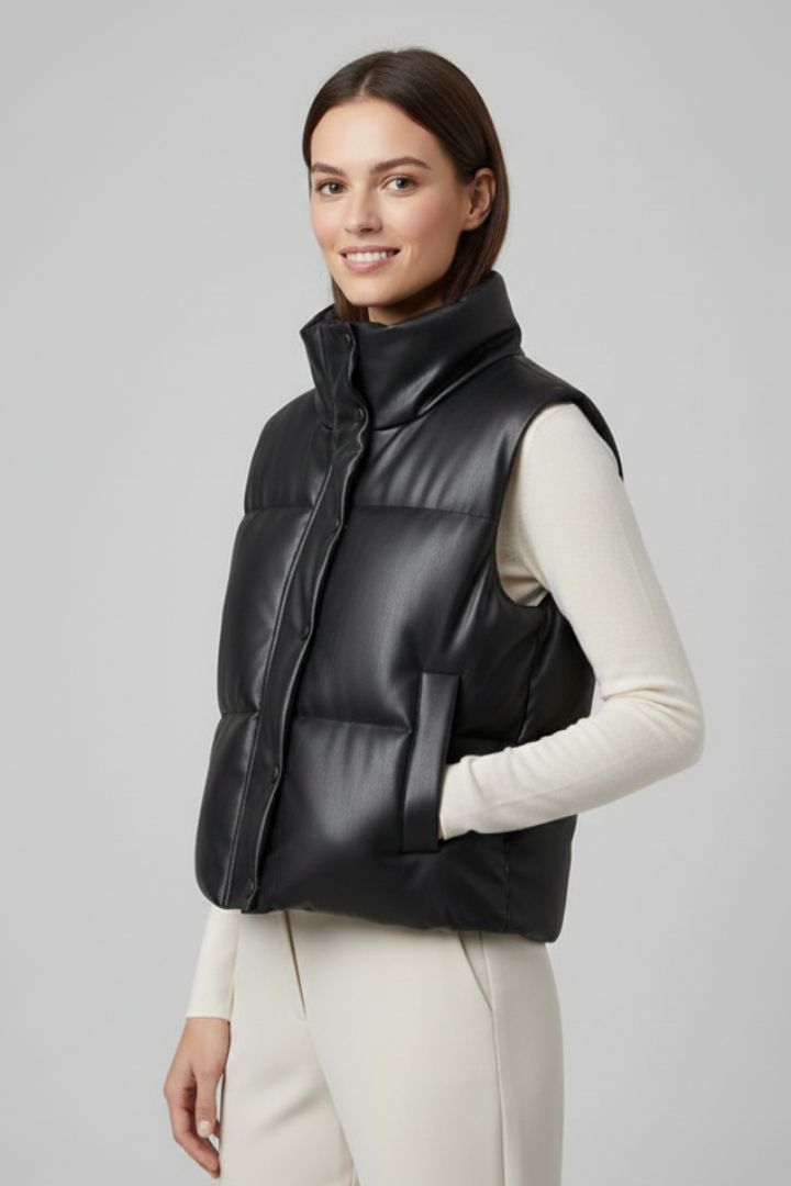 Arlo | Women's Sleeveless Zip Closure Gilet Jacket