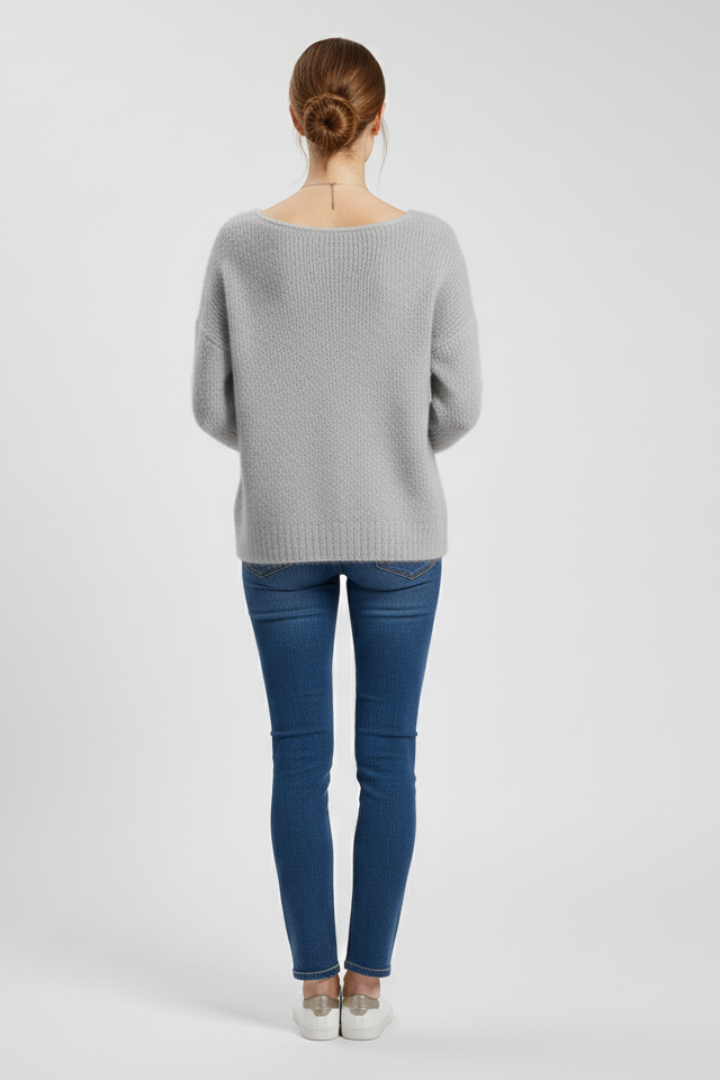 Wren | Women's Wide Neck Brushed Knit Sweater