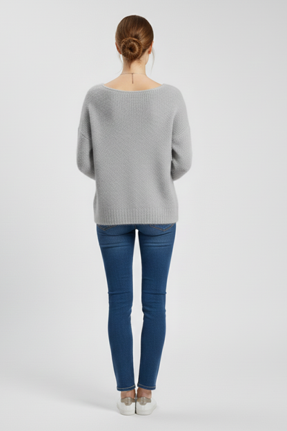 Wren | Women's Wide Neck Brushed Knit Sweater