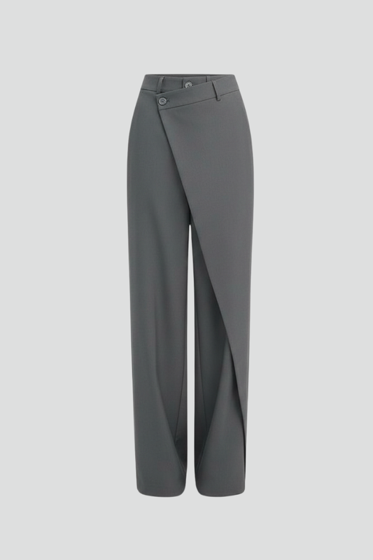 Remi | Women's Asymmetric Front Straight Leg Trousers