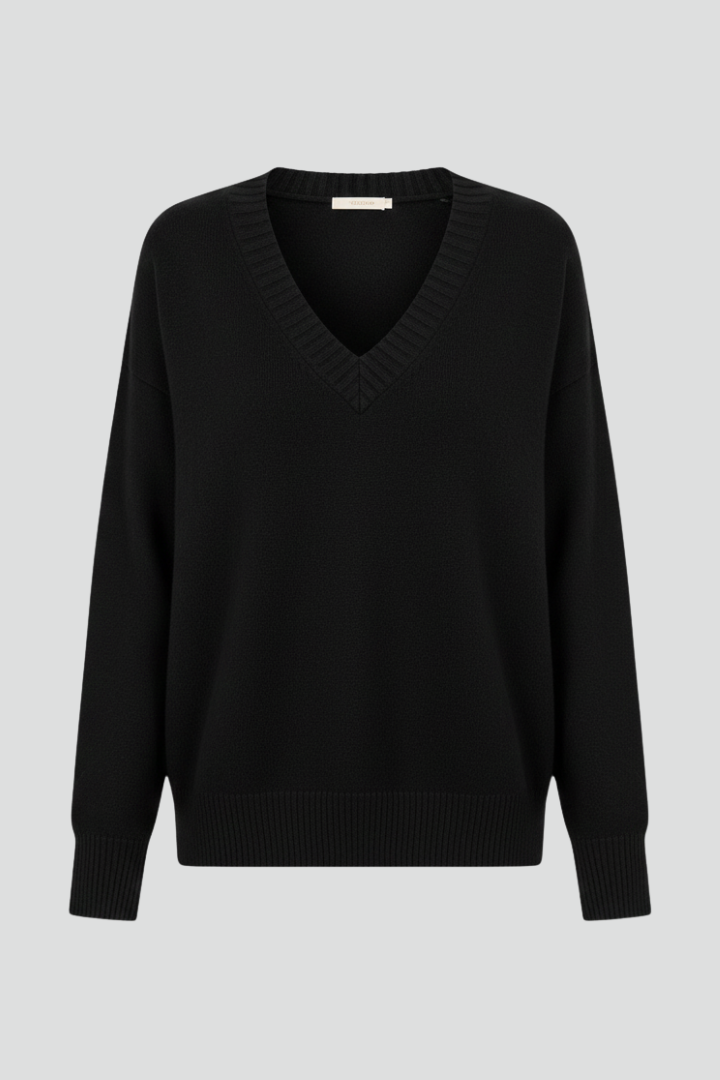 Petra | Women's V-Neck Long Sleeve Pullover Knit Sweater