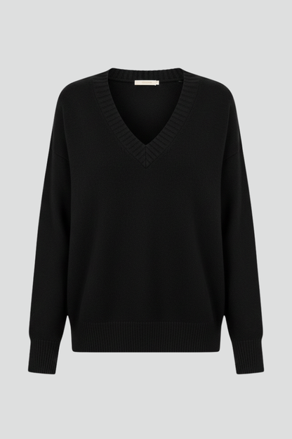 Petra | Women's V-Neck Long Sleeve Pullover Knit Sweater