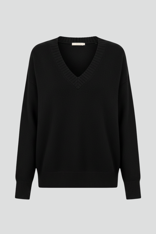 Petra | Women's V-Neck Long Sleeve Pullover Knit Sweater