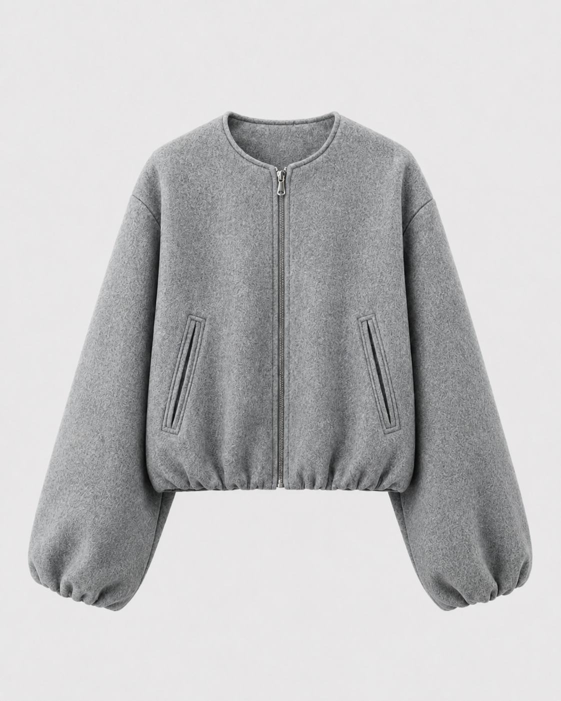 Opal | Women's Cropped Wool Blend Bomber Jacket