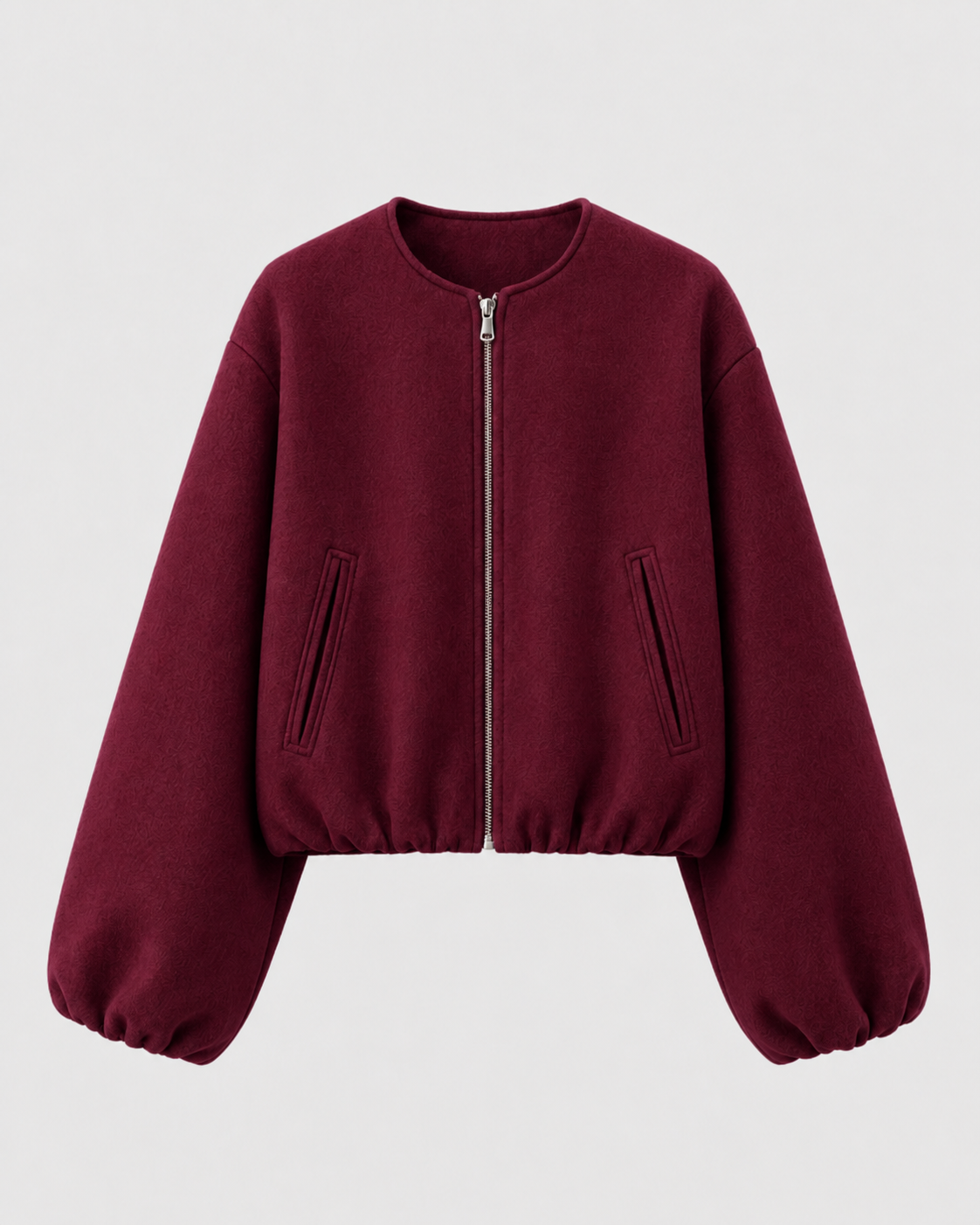 Opal | Women's Cropped Wool Blend Bomber Jacket