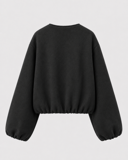 Opal | Women's Cropped Wool Blend Bomber Jacket