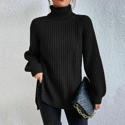 Noelle | Women's Oversized Ribbed Turtleneck Sweater