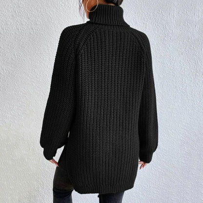 Noelle | Women's Oversized Ribbed Turtleneck Sweater