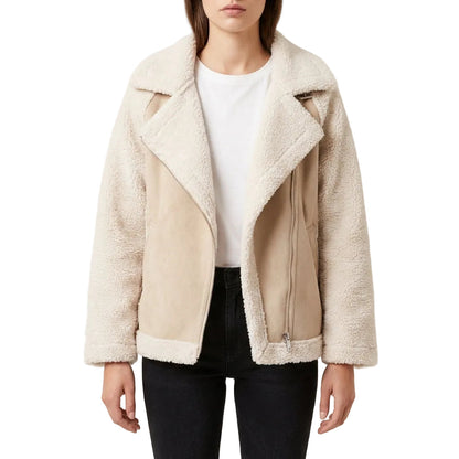 Ivy | Women's Asymmetrical Wide Lapel Zip Jacket