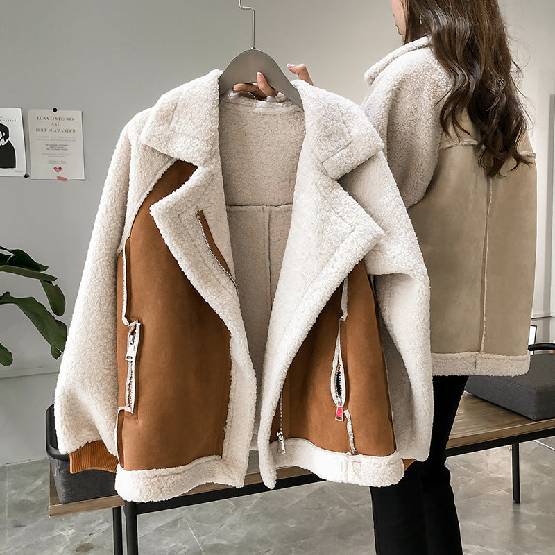 Ivy | Women's Asymmetrical Wide Lapel Zip Jacket