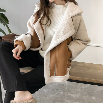 Ivy | Women's Asymmetrical Wide Lapel Zip Jacket