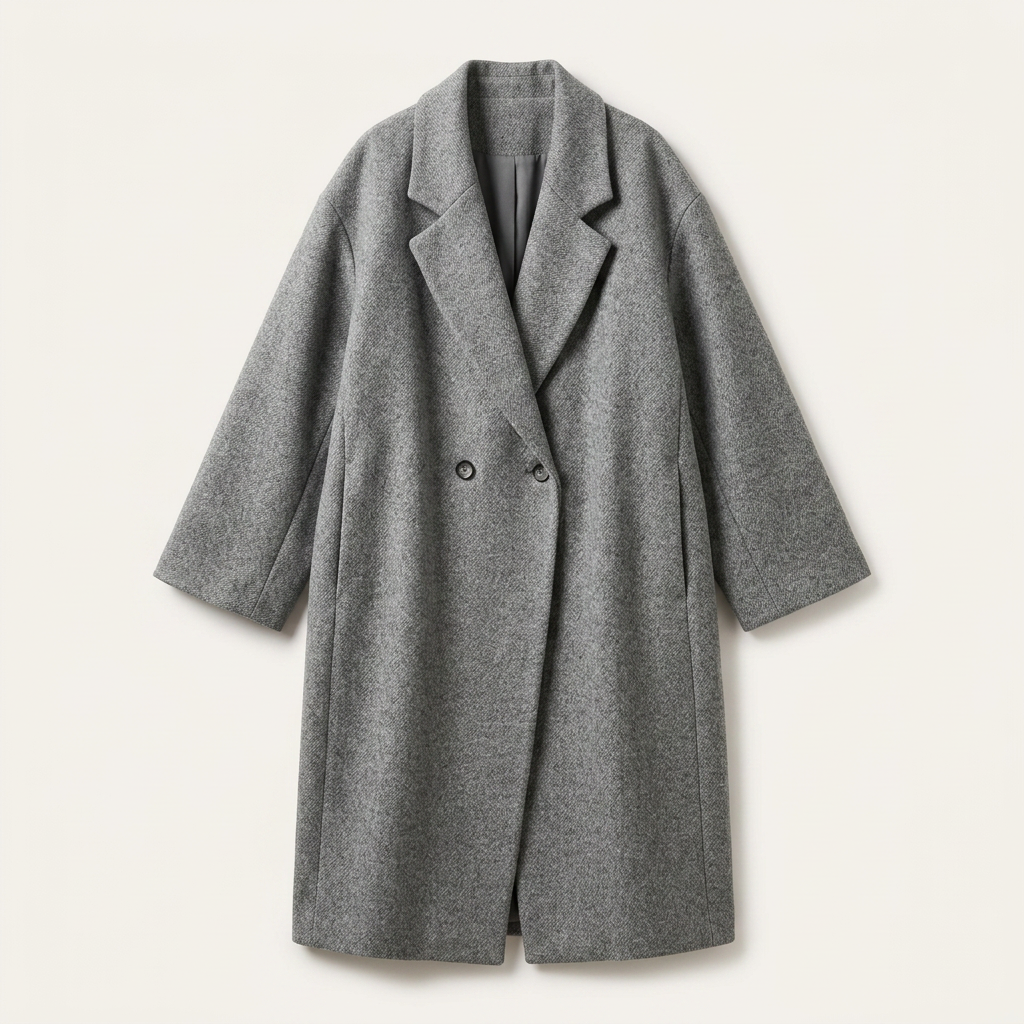 Grace | Women's Loose-Fit Longline Coat with Pockets