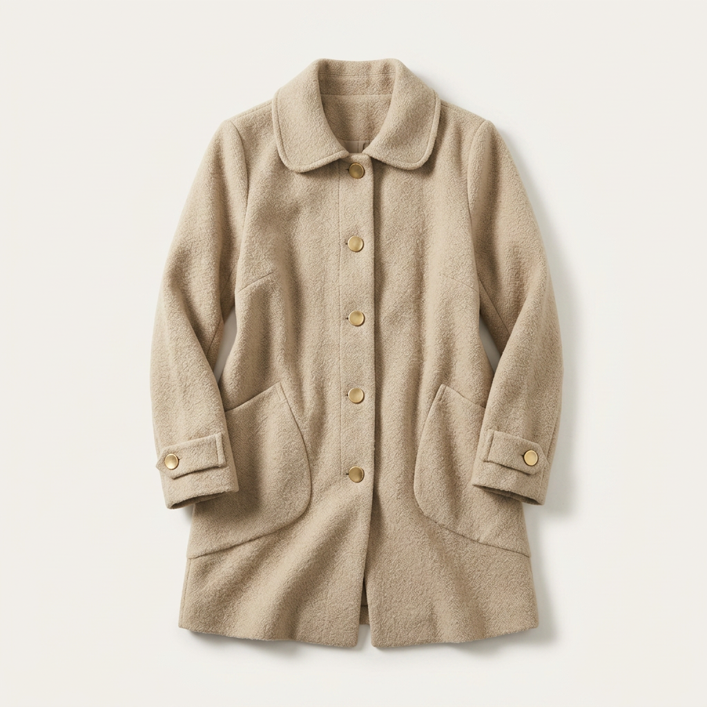 Ivy | Women's Mid-Length Textured Flap Pocket Coat