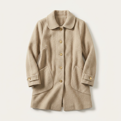 Ivy | Women's Mid-Length Textured Flap Pocket Coat