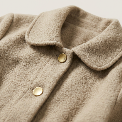 Ivy | Women's Mid-Length Textured Flap Pocket Coat