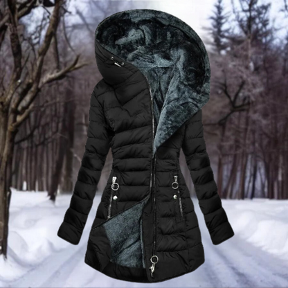 Stella | Women's Hooded Long Puffer Coat