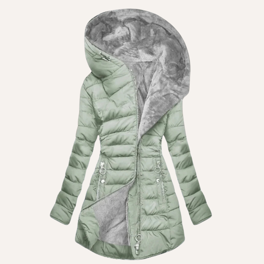 Stella | Women's Hooded Long Puffer Coat