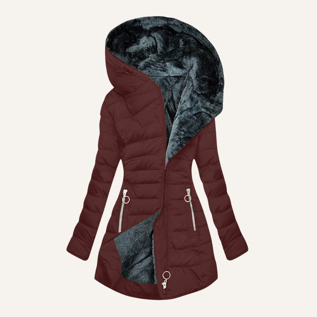 Stella | Women's Hooded Long Puffer Coat