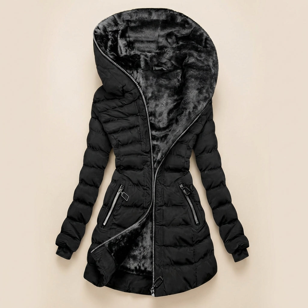 Stella | Women's Hooded Long Puffer Coat