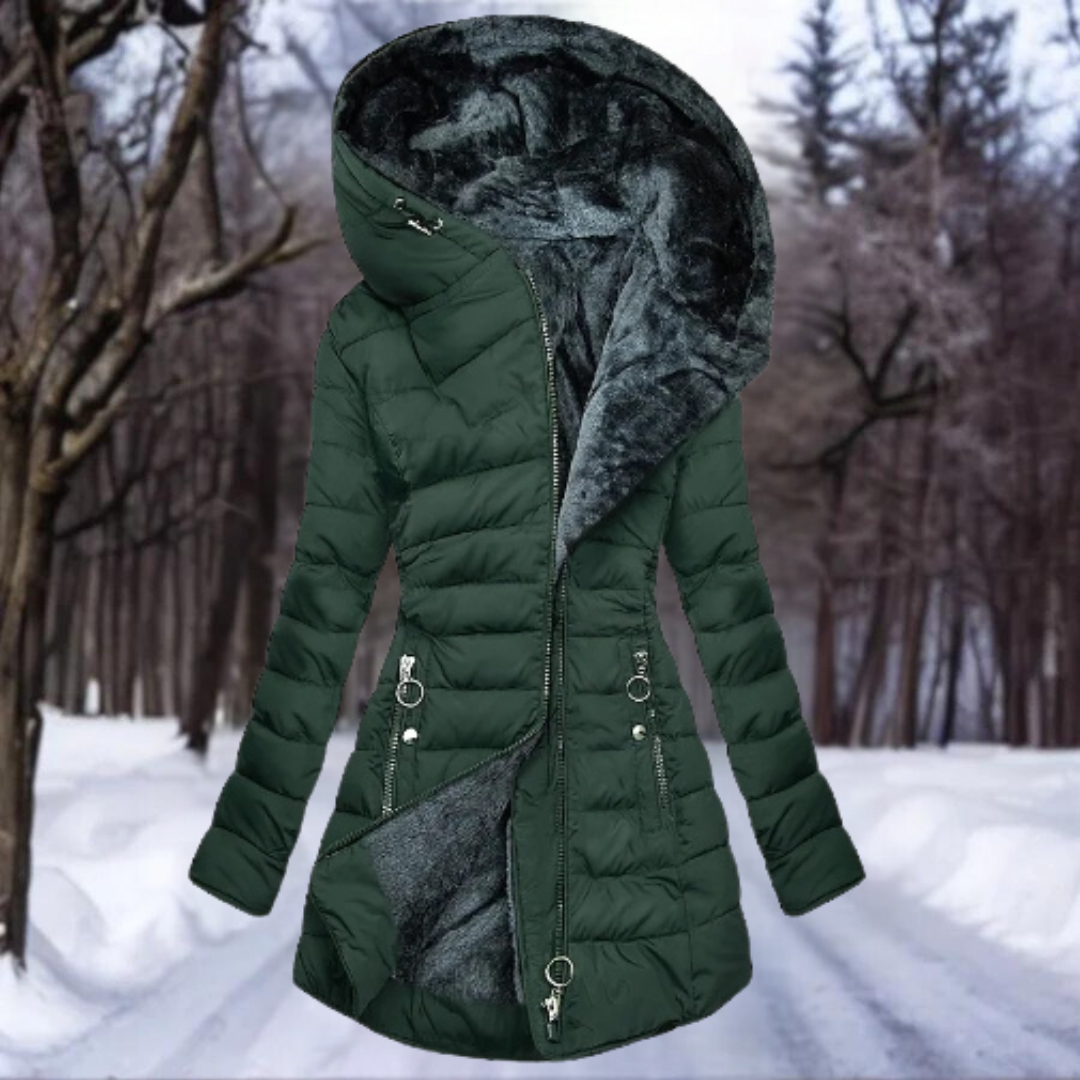 Stella | Women's Hooded Long Puffer Coat