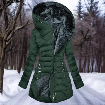 Stella | Women's Hooded Long Puffer Coat