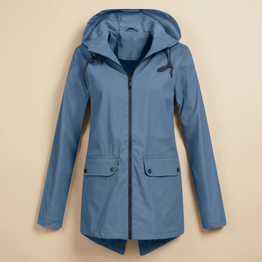 Brooke | Women's Hooded Drawstring Rain Jacket