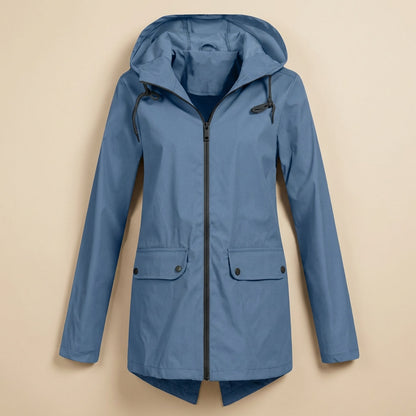 Brooke | Women's Hooded Drawstring Rain Jacket