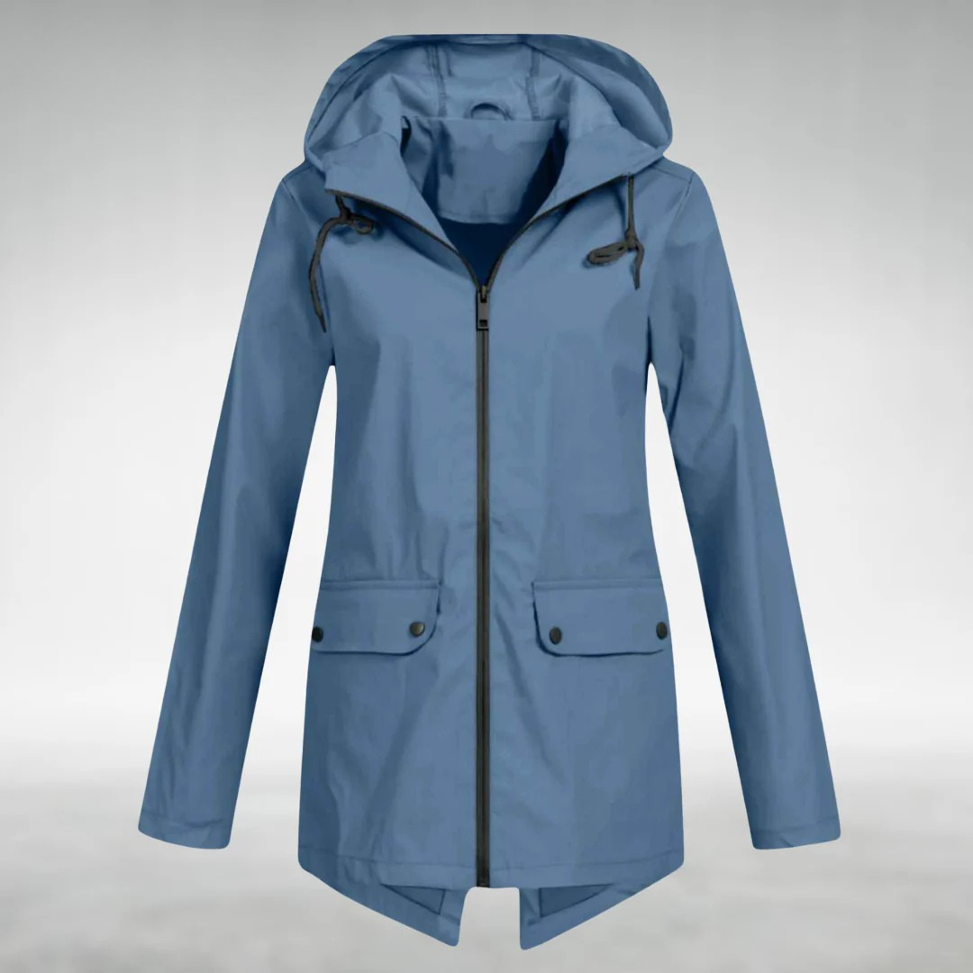 Brooke | Women's Hooded Drawstring Rain Jacket