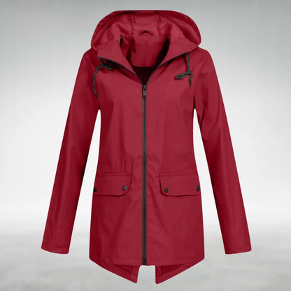 Brooke | Women's Hooded Drawstring Rain Jacket