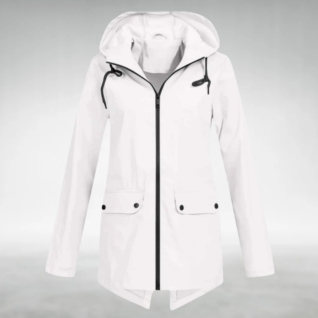 Brooke | Women's Hooded Drawstring Rain Jacket