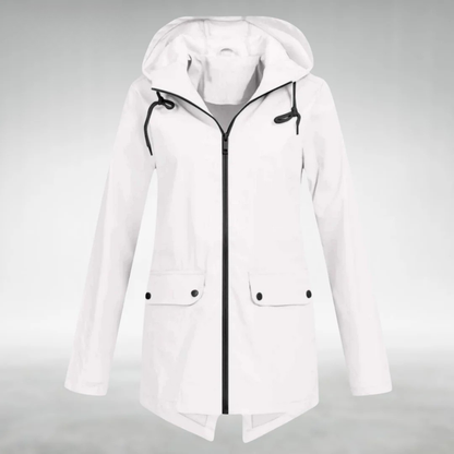 Brooke | Women's Hooded Drawstring Rain Jacket