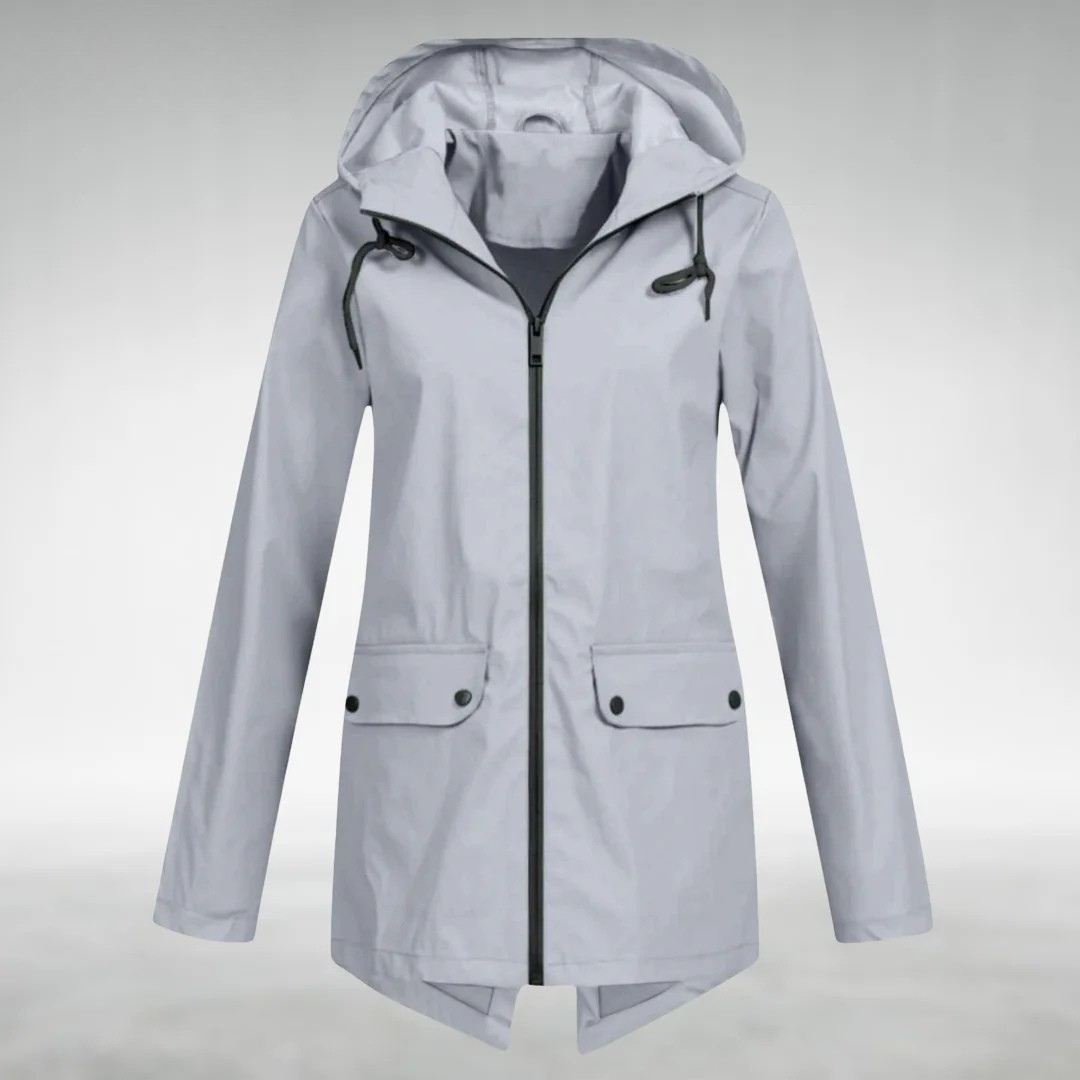 Brooke | Women's Hooded Drawstring Rain Jacket