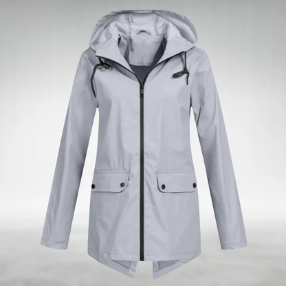 Brooke | Women's Hooded Drawstring Rain Jacket