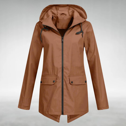 Brooke | Women's Hooded Drawstring Rain Jacket