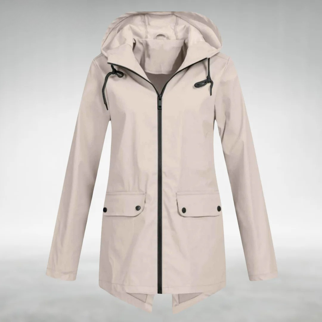 Brooke | Women's Hooded Drawstring Rain Jacket