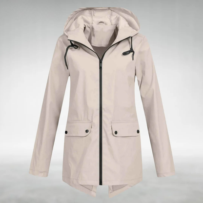 Brooke | Women's Hooded Drawstring Rain Jacket