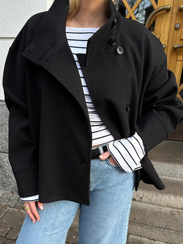 Eloise | Elegant Short Wool-Blend Coat