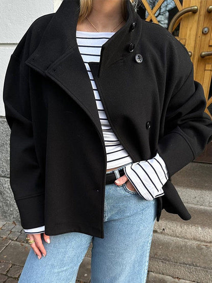 Eloise | Elegant Short Wool-Blend Coat
